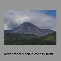 Reventador's active cone in silent phase